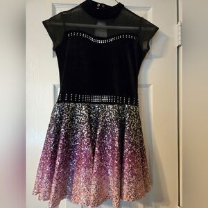 Black & Pink Sequin Danxe